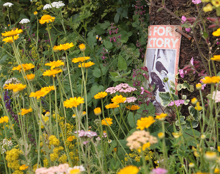 Dig for Victory poster at Belvoir Castle Flower and Garden Show
