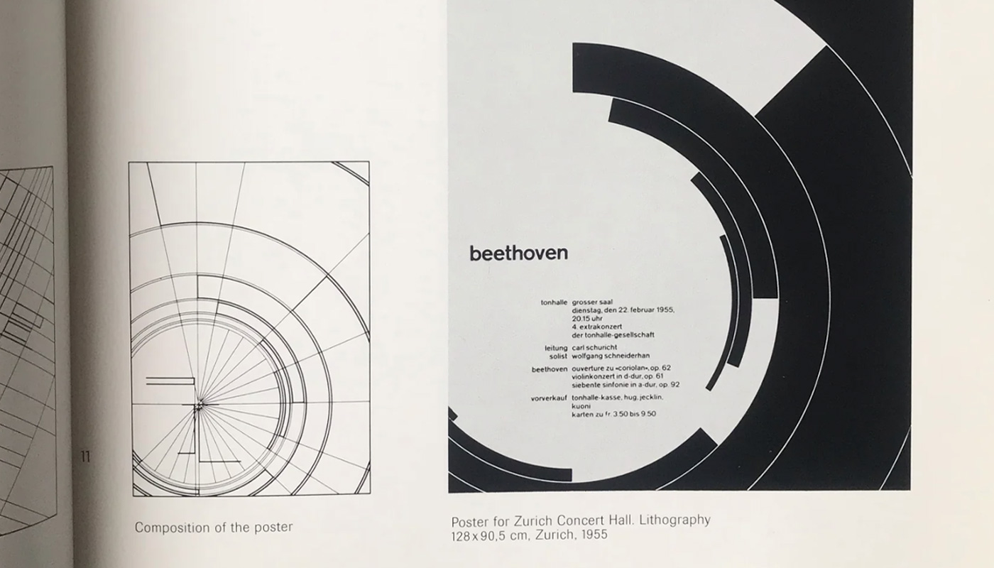 Josef Müller-Brockmann’s iconic 1955 poster for Zurich Concert Hall